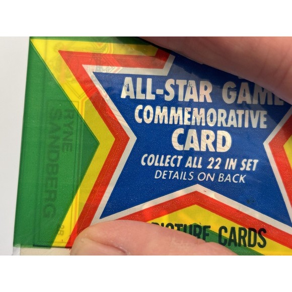 1990 Topps Baseball Rack Pack Frank Thomas Rookie Card Face Up Chicago White Sox - Picture 4 of 6